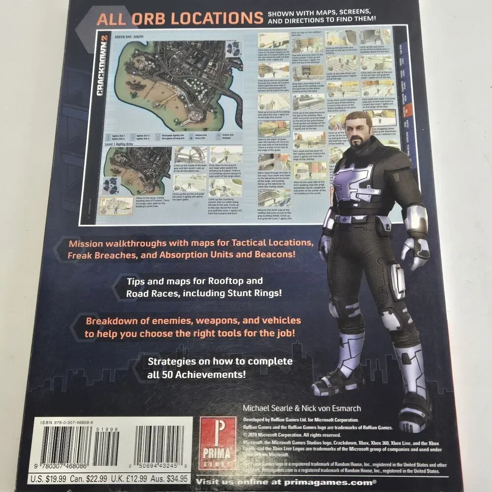 Xbox 360 Crackdown 2 Official Game Guide Strategy Book